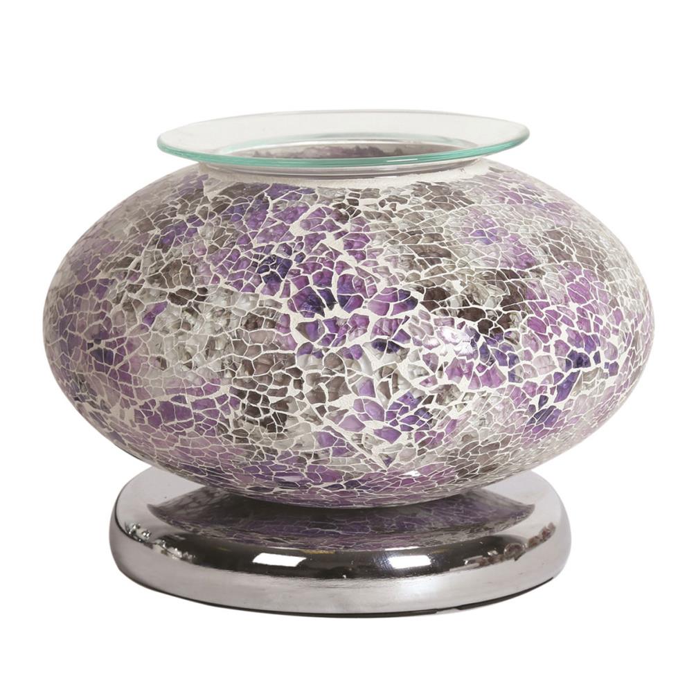 Aroma Ellipse Purple Mosaic Touch Electric Wax Melt Warmer £30.59